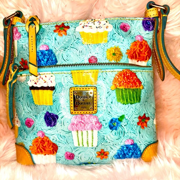 Dooney & Bourke Bags Dooney Bourke Euc Blue Cupcake Crossbody
